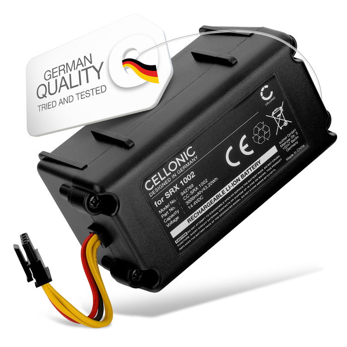 Batteri för Blaupunkt XSMART, XEASY, Sencor SRV 9250BK, SRV 6250, SRV 8250, SRV 9250 (Sencor SRX 1002) 3000mAh 14.4v från CELLONIC