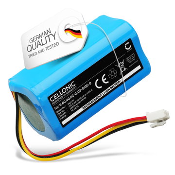 Batteri för Blaupunkt XBOOST, XVAC, Bluebot XEASY, AENO RC2S, RC3S, Evolveo RoboTrex H9 2600mAh 14.4v från CELLONIC