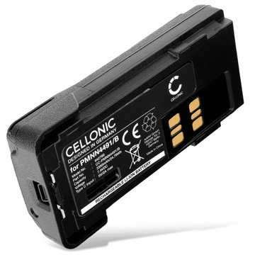 Battery for Motorola DP4400E, DP2400E, DP4400, DP4801E, DP2400, DP4800, DP4600E, DP4401, PMNN4491, PMNN4491B (Type-C port) 7.4v 3350mAh Li Ion from CELLONIC