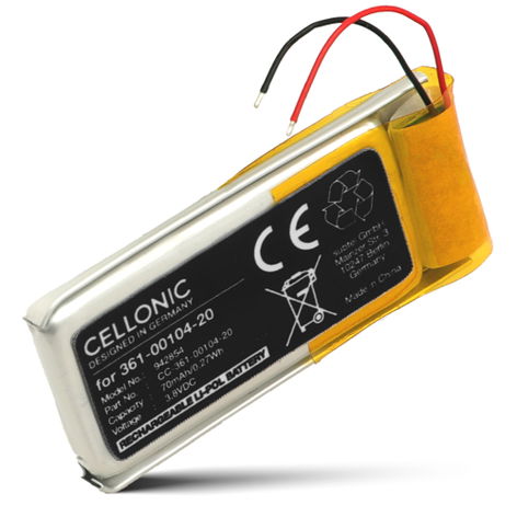 Batteri till Garmin Forerunner 45, 45S; Swim 2 361-00104-20 (50mAh, 3.8V) från CELLONIC