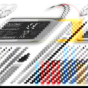 1x Battery for Garmin Forerunner 45, 45S, Swim 2, 361-00104-20 (70mAh, 3.8V) + Tool-kit 17pcs from CELLONIC