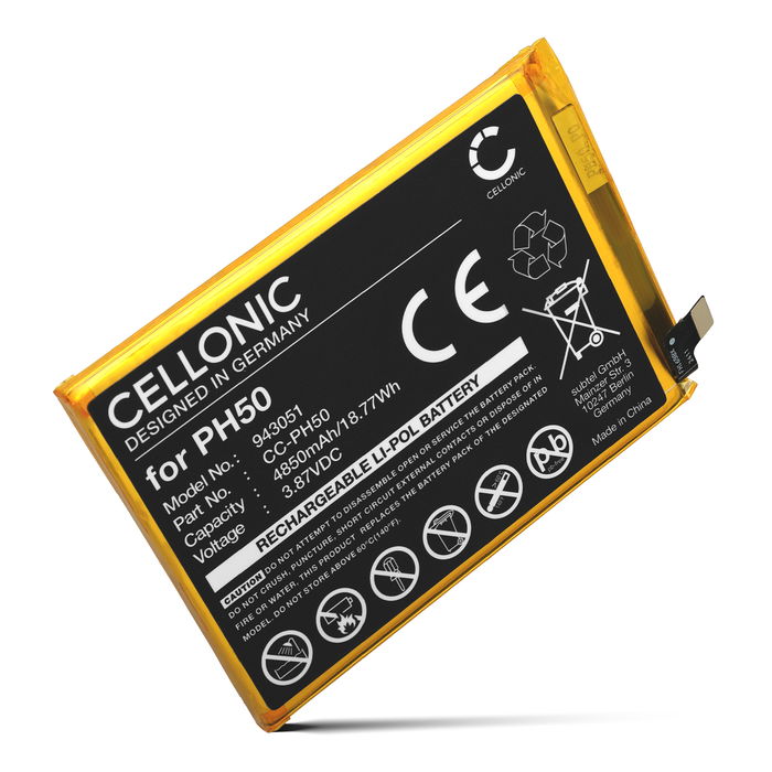 Batteri till Motorola Moto G23, XT2333, XT2333-1, XT2333-2, XT2333-3, XT2333-4, XT2333-5, PH50 (4850mAh, 3.87V) från CELLONIC