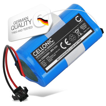 Batteri för Kompatibel mit Cecotec CONGA 750 CONGA 890 Slim CONGA Slim CONGA Slim 890 CONGA Slim 890 Wet CONGA Slim Wet CONGA Wet Kompatibel mit Sencor SRV 3150OR SRV 3160TQ 2200mAh 11.1V från CELLONIC
