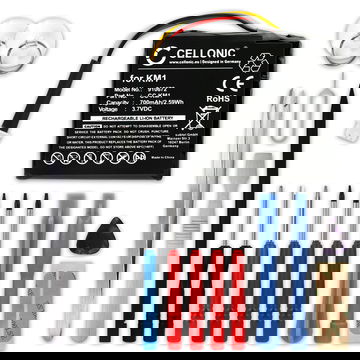 Battery for TomTom Via 130 Via LIVE 120 Via 125 Via 120 700mAh + Tool-kit 17pcs from subtel