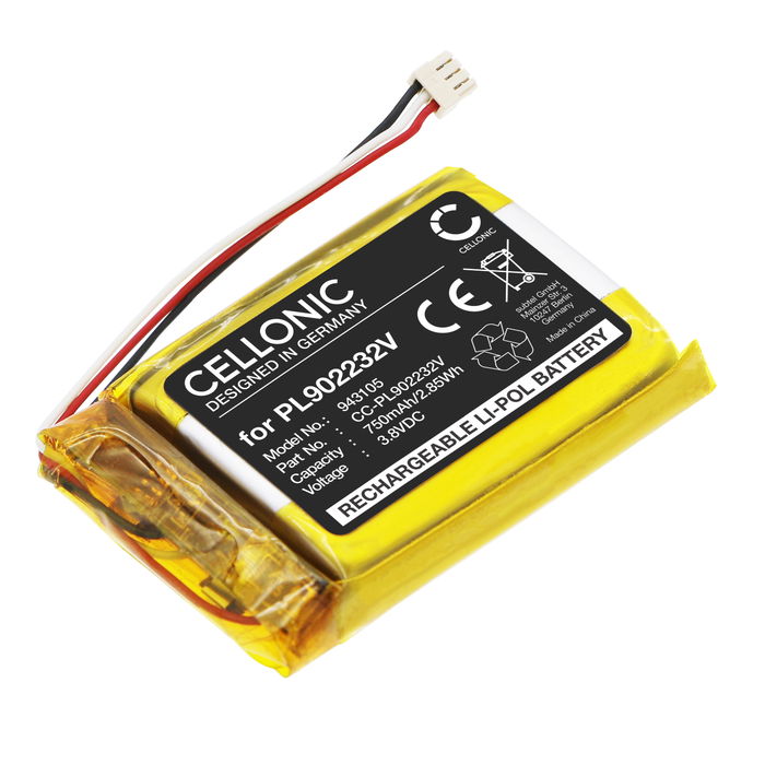 Batteri för Jabra Elite 85t (Charging Case) PL902232V (750mAh, 3.8V) från CELLONIC