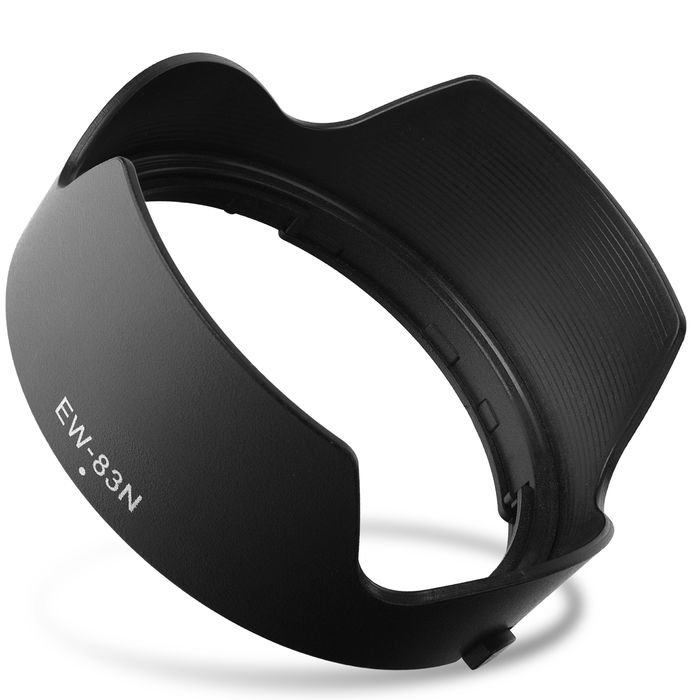 Canon EF 24-105mm f/4L IS USM linsskydd - Motljusskydd EW-83N - solskydd/motsolsskydd för mindre lens flare