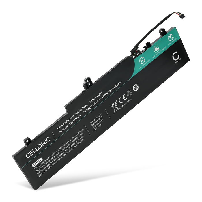 Batteri till Lenovo ThinkPad E16 Gen 2, E14 Gen 6, E16 Gen 1, E14 Gen 5 L22M3PG4 (4750mAh, 11.55V) från CELLONIC