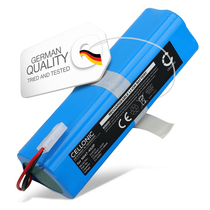 Batteri för Rowenta X-Plorer serie 95, RG7975WH/NS0, RG7987WH/NS0, RR7935WH, RR7935WH-NS0, RR7935WH/NS0, RR7947WH/NS0, RR7975WH/NS0, RR7987WH/NS0 5200mAh 14.4V från CELLONIC