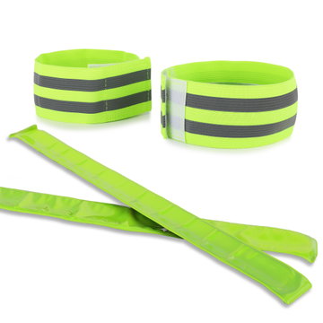 x2 Reflekterande armband + x2 slap-armband med hög synlighet för armar och ben – Reflexband för löpning, cykling, nattarbete och vandring från Cellonic