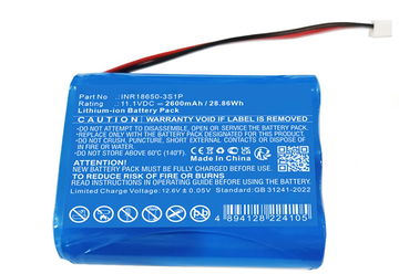 Batteri till Capillus 272 INR18650-3S1P (2600mAh, 11.1V) från CELLONIC