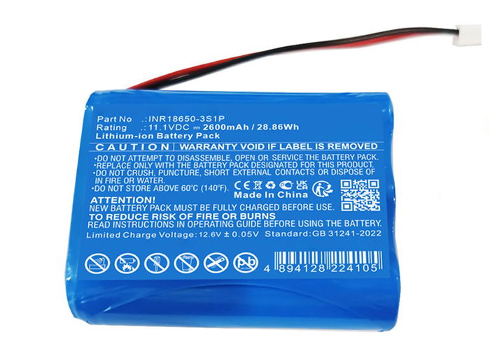 Batteri till Capillus 272 INR18650-3S1P (2600mAh, 11.1V) från CELLONIC