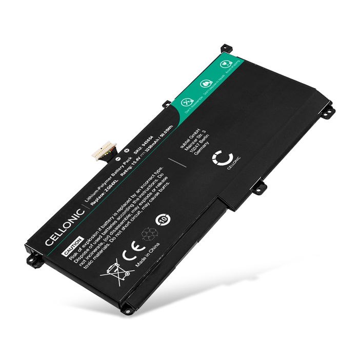 Battery for HP ZBook Studio G5, Studio x360 G5, Elitebook 1050 Gen 1, ZG04XL, L07046-855, L07352-1C1 15.4V 3250mAh from CELLONIC