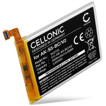 Batteri för Emporia Smart 5, EMS5, SMART.5 AK-S5 (V2), AK-S5-BC (3500mAh, 3.85V) från CELLONIC