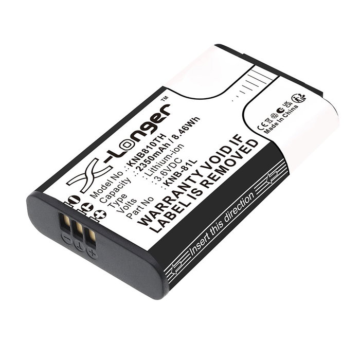 Batteri för Kenwood PKT-300, TK-3601D, NX-P500 KNB-81L 3.6V 2350mAh litium Ion från CELLONIC