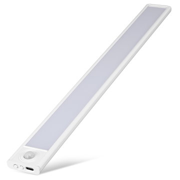 40cm Uppladdningsbar LED-ljuslist | Rörelsesensor | 3 Färgtemperaturer (3000K/4000K/6000K) | Trådlöst Magnetiskt Skåpljus från CELLONIC