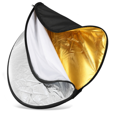Sony ILCE-5000 (α5000) 5in1 vikbar fotostudioreflektor 80cm ( Silver, Guld, Vit, Svart, Genomskinlig ) Vikbart reflektorpanel from CELLONIC