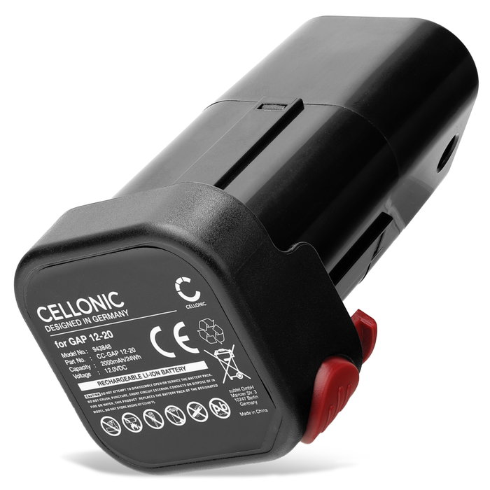 Batteri för Güde Regenfasspumpe, Cordless Rainwater Recovery Pump, Regenfasspumpe RFP 12-201-04, RFP 12-201-04 GAP 12-20 (2000mAh, 12V) från CELLONIC