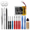 Battery for Garmin Fenix 5S, Fenix 5S Plus 361-00096-00 (150mAh, 3.7V) + Tool-kit from CELLONIC