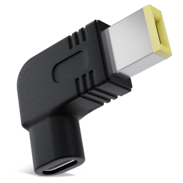 USB-C till DC 11 x 4,5 mm laddaradapter, Lenovo Square Tip, för ThinkPad och IdeaPad bärbara datorer