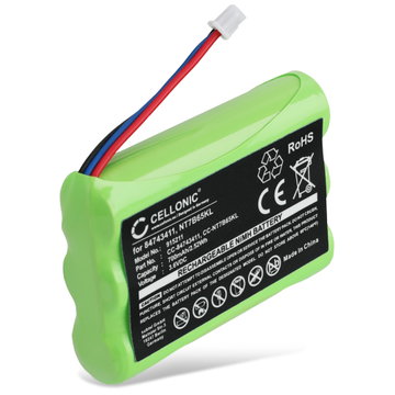 Batteri för Polycom DECT 4020, 4040, 3040, 4080, KIRK 5020, 5040, 4020, 4040 Spectralink 7202, 7212 84743411 (700mAh, 3.6V) från CELLONIC